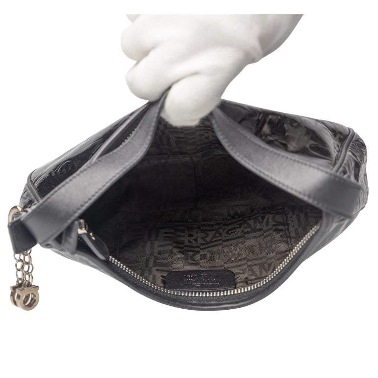 Salvatore Ferragamo Patent Leather Shoulder Bag