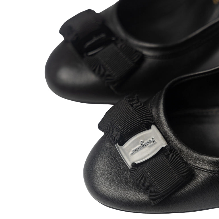Salvatore Ferragamo Vara Bow Block Heel Pumps