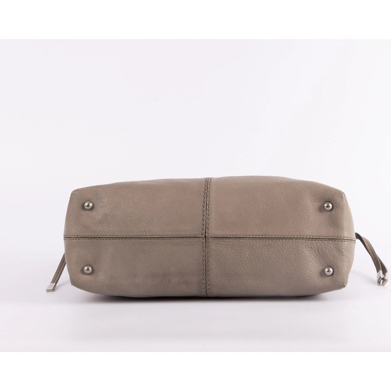 Tod's Grey Leather Restyling D Media Tote Bag