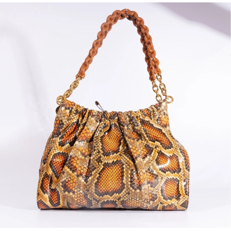 Tom Ford Carine Python Leather Shoulder Bag