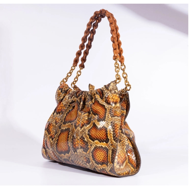 Tom Ford Carine Python Leather Shoulder Bag