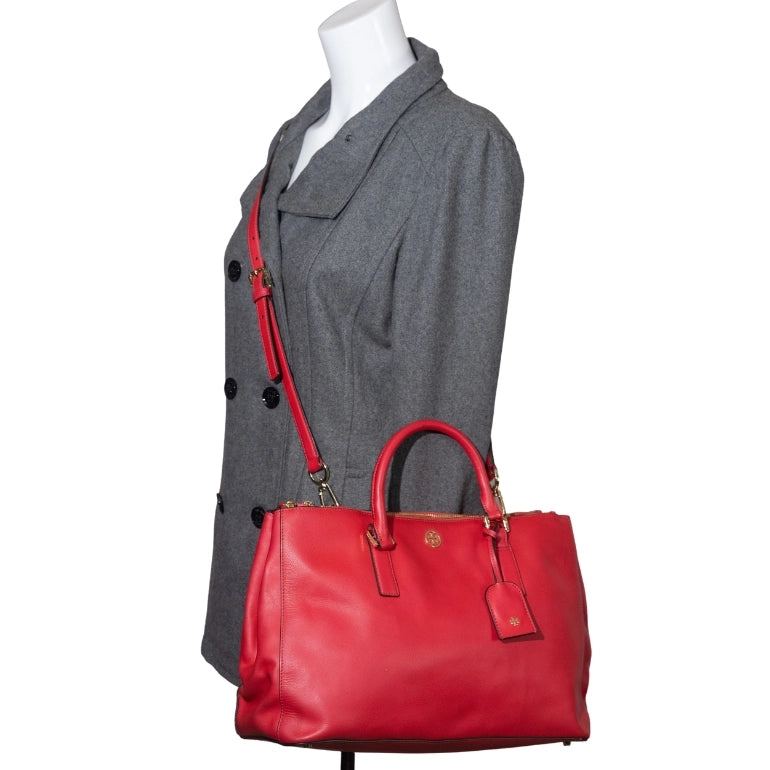 Tory Burch Robinson Double Zip Satchel
