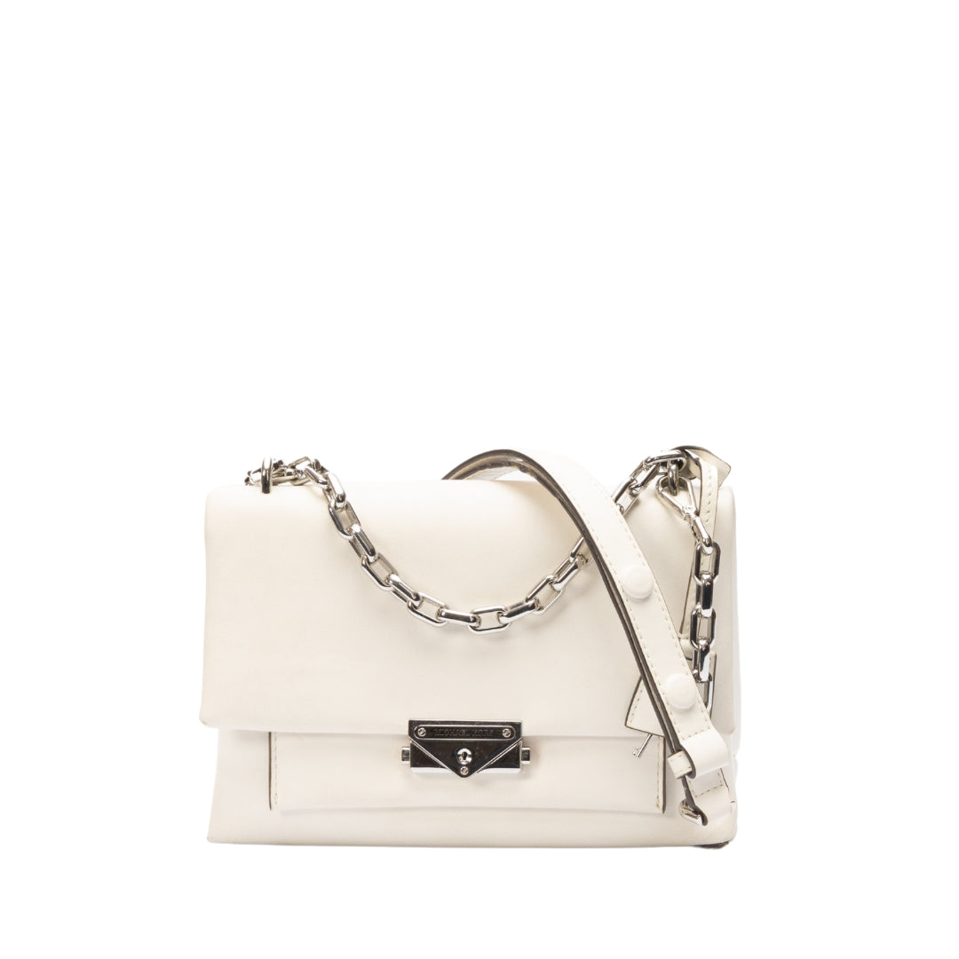 Michael Kors Optic White Cece Medium Cross Body Bag