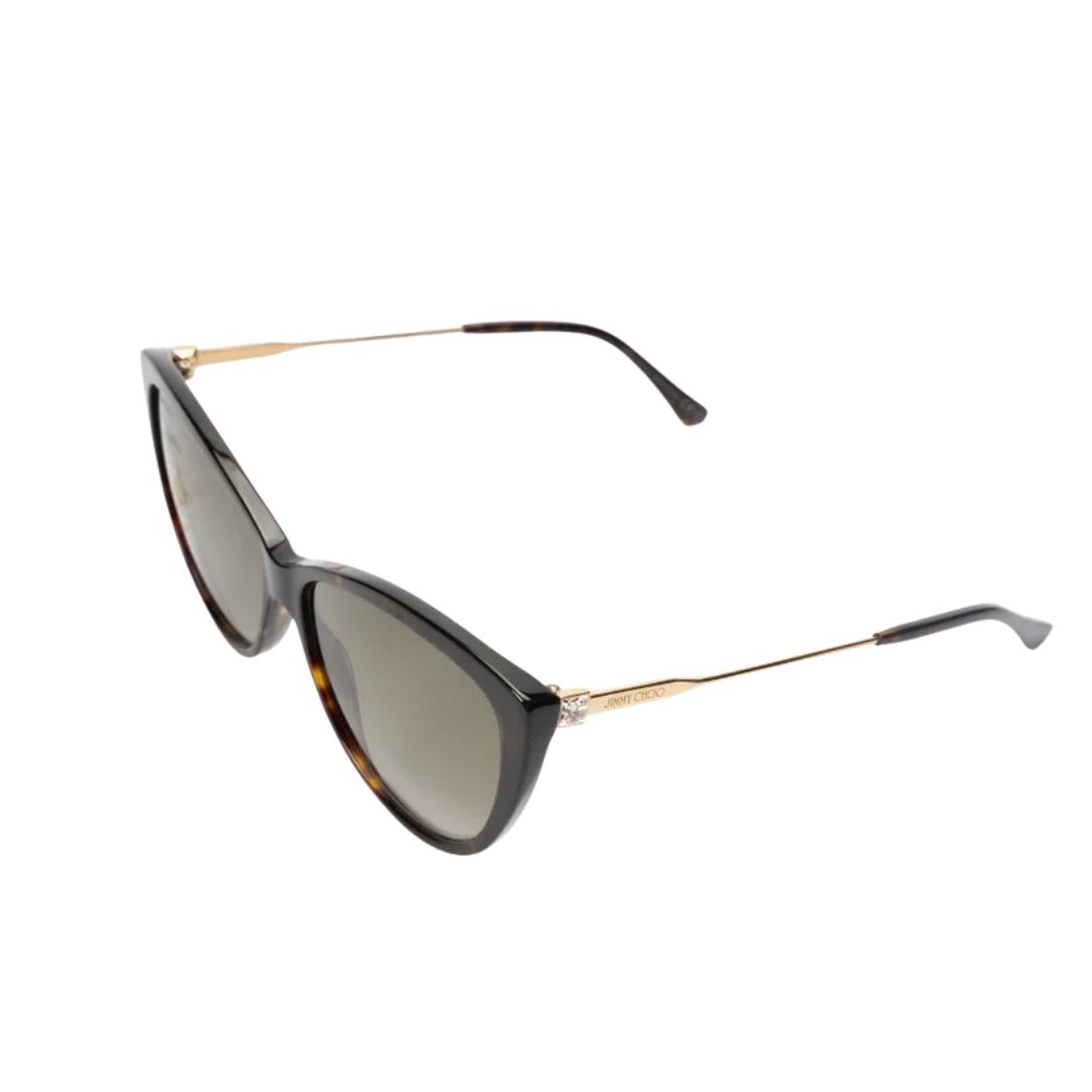 Jimmy Choo Brown Cat Eye Sunglasses