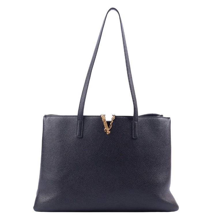 Versace Virtus V Logo Tote