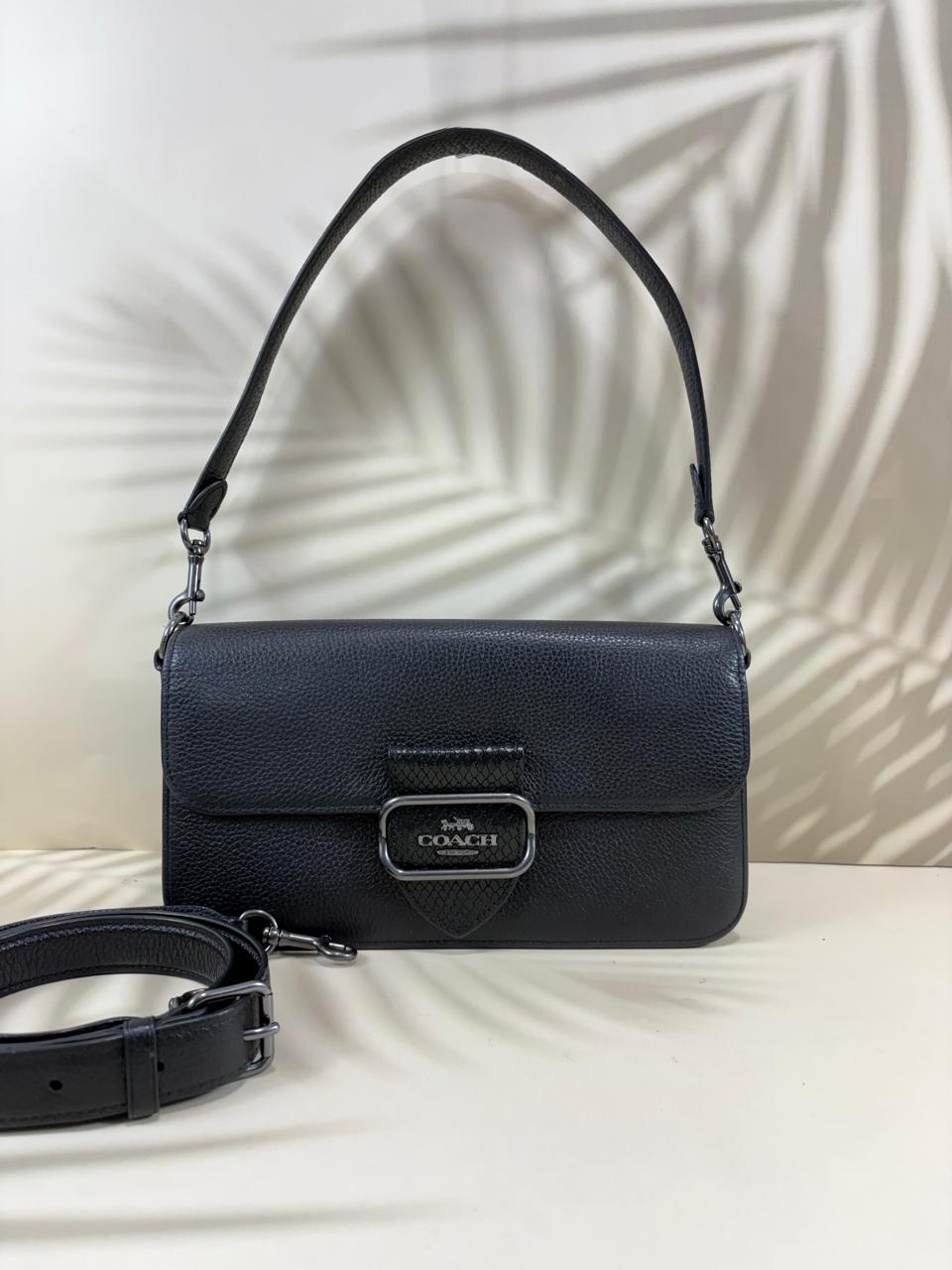 Coach Black Flap Shoulder Bag