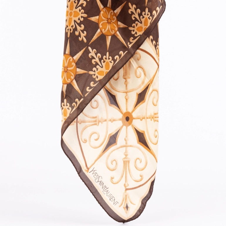 Yves Saint Laurent Square Scarf in Silk