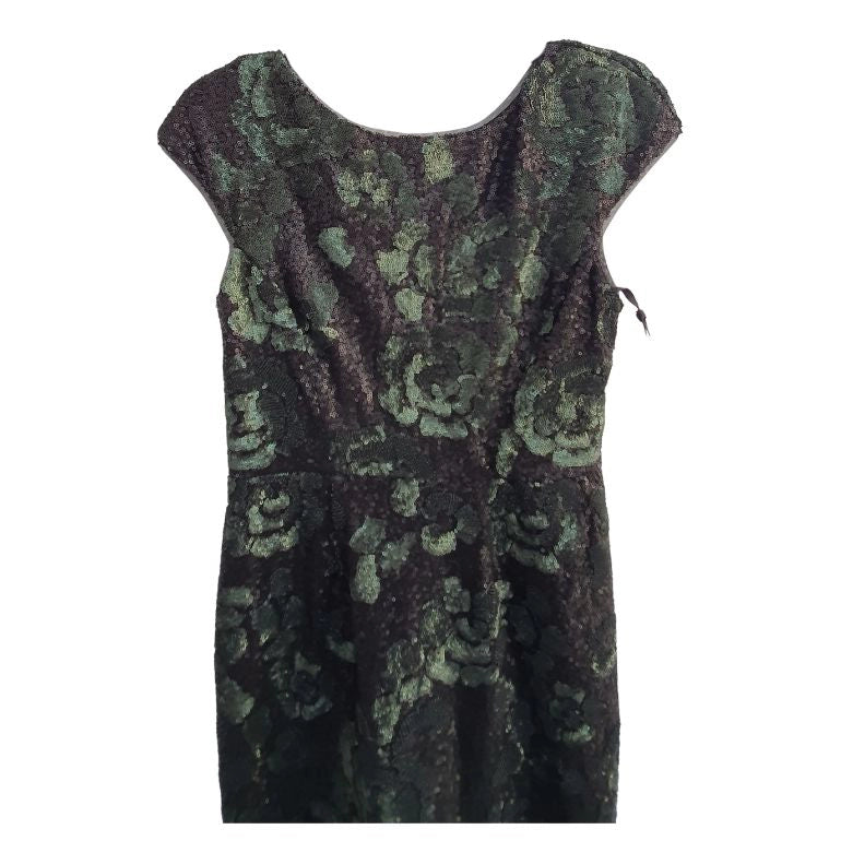 Vera Wang Sequin and Net Dress