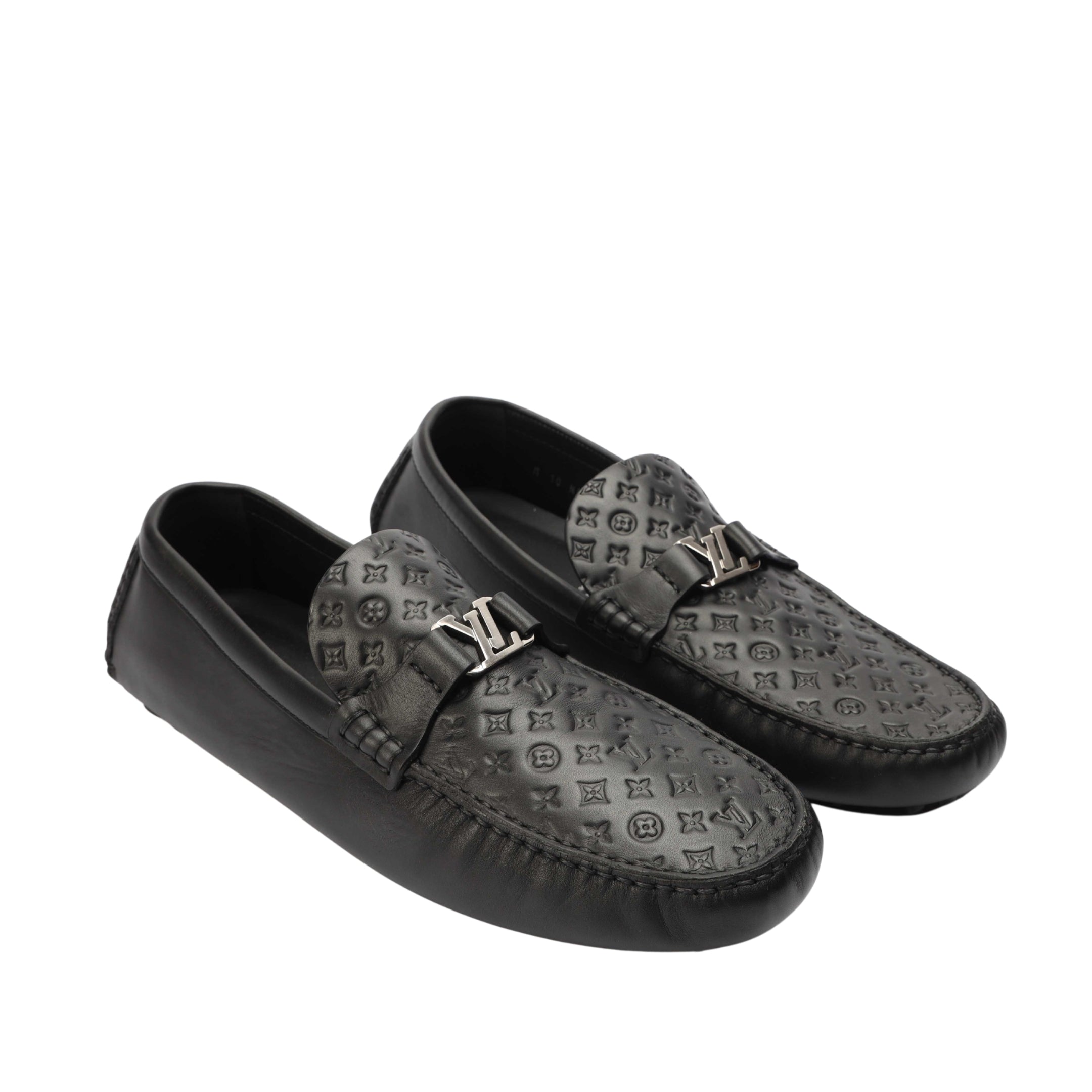 Louis Vuitton Black Silverstone Moccasin