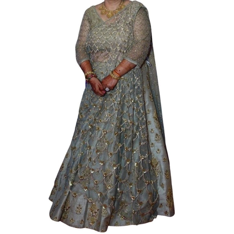 Sulakshna Monga Grey Lehenga