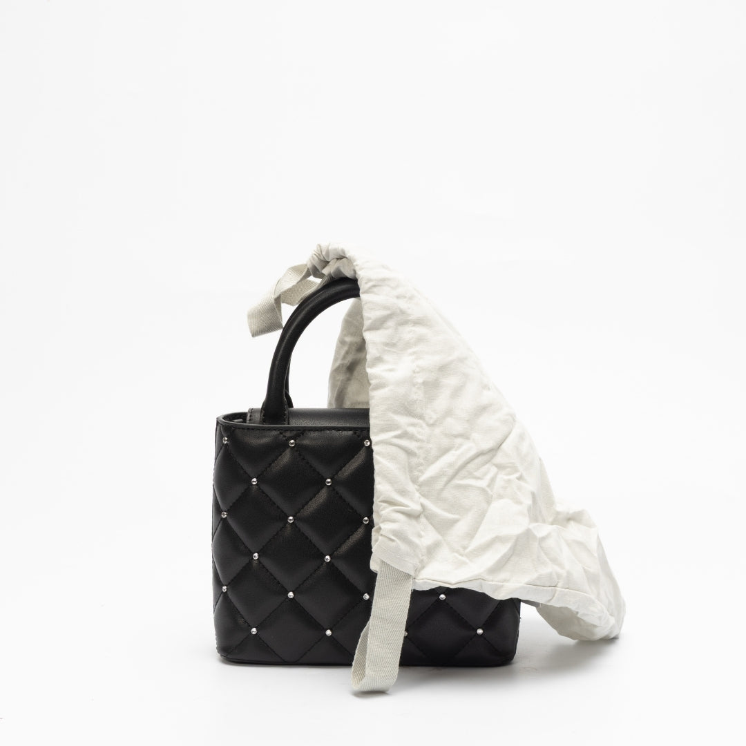 Charles & Keith Gem Embellished Quilted Tote Bag