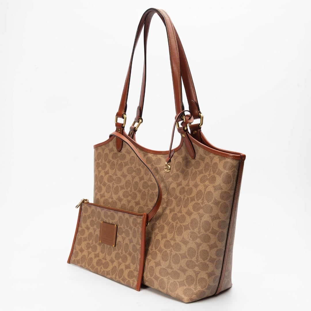 Coach Signature Canvas Day Tote