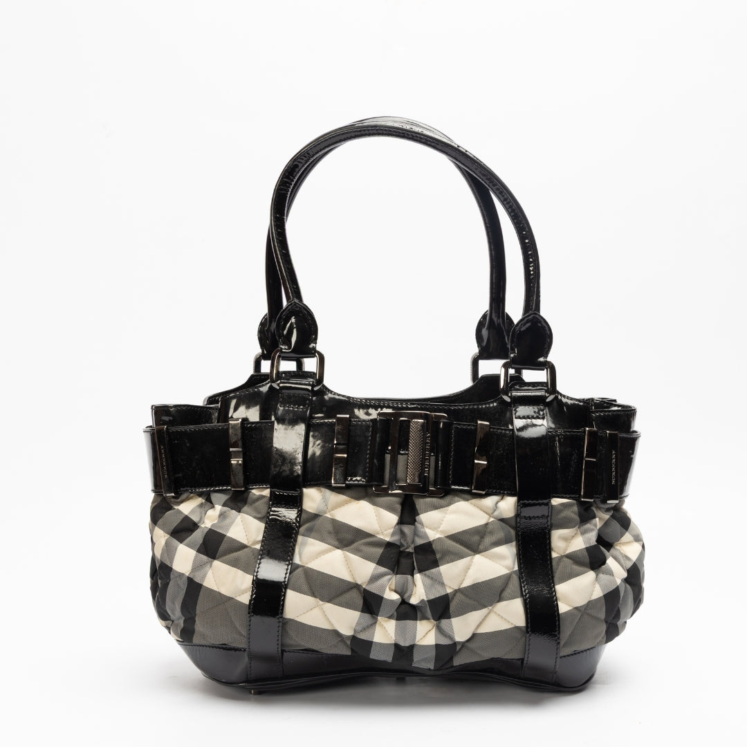 Burberry Beat Check Medium Landscape Tote
