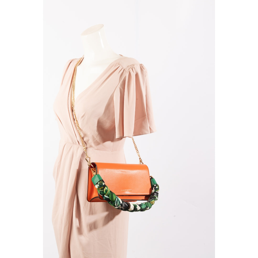 Charles & Keith scarf wrapped handle bag