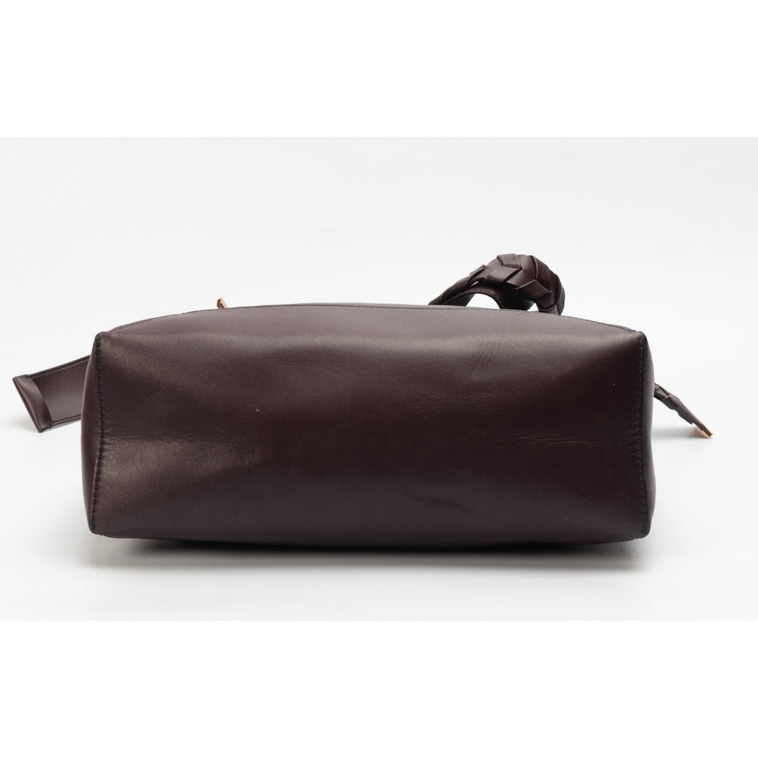 Stella McCartney Burgundy Faux Leather Medium Hobo Bag