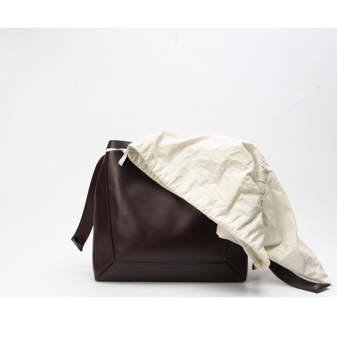 Stella McCartney Burgundy Faux Leather Medium Hobo Bag