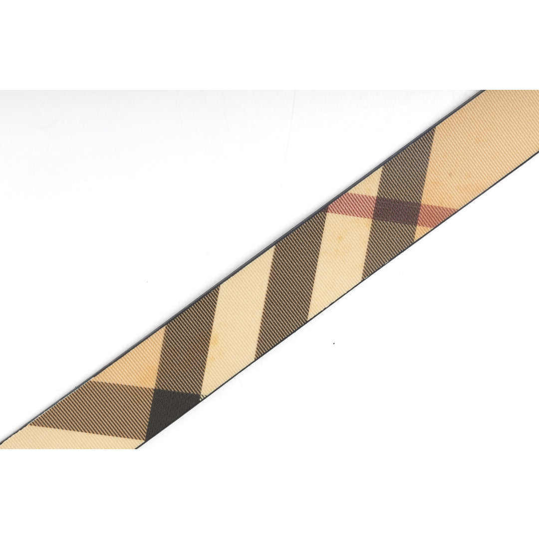 Burberry Beige Nova Logo Plaque Belt