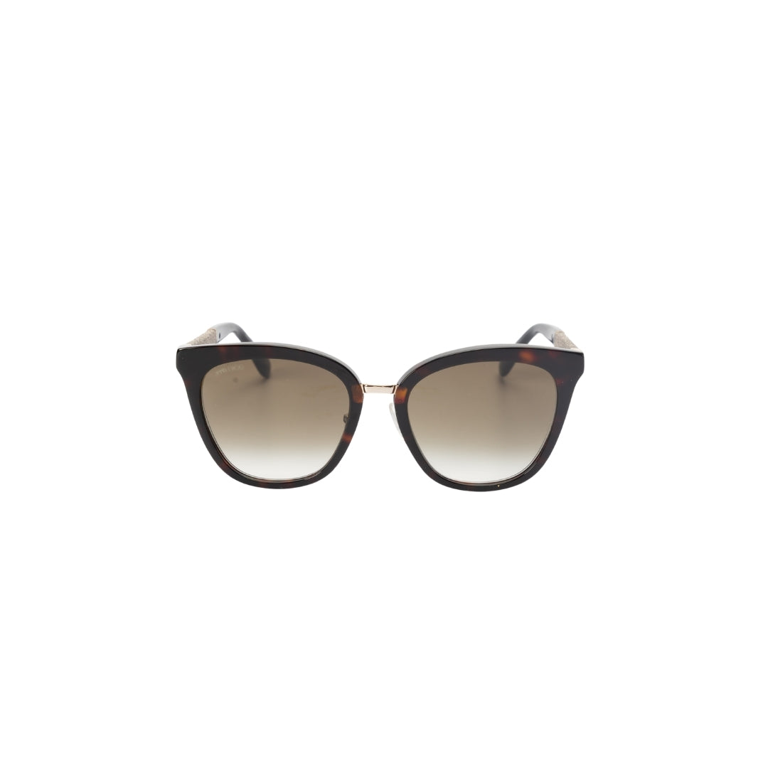 Jimmy Choo Brown Gradient Square Sunglasses