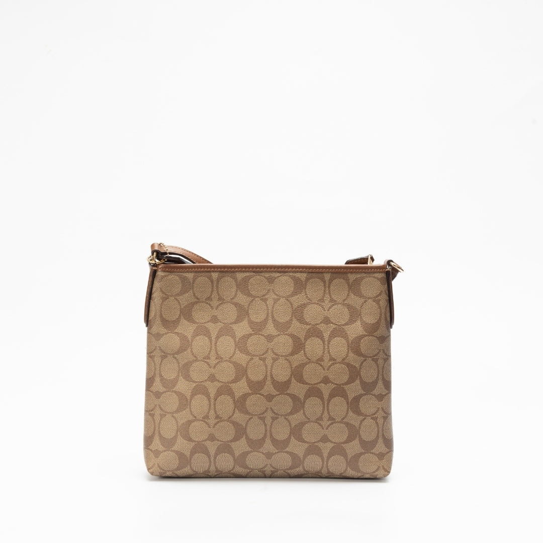 Coach Leather File Messenger Bag