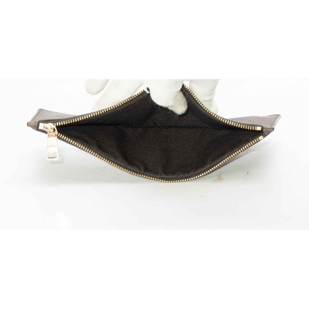 Coach Brown Monogram Clutch