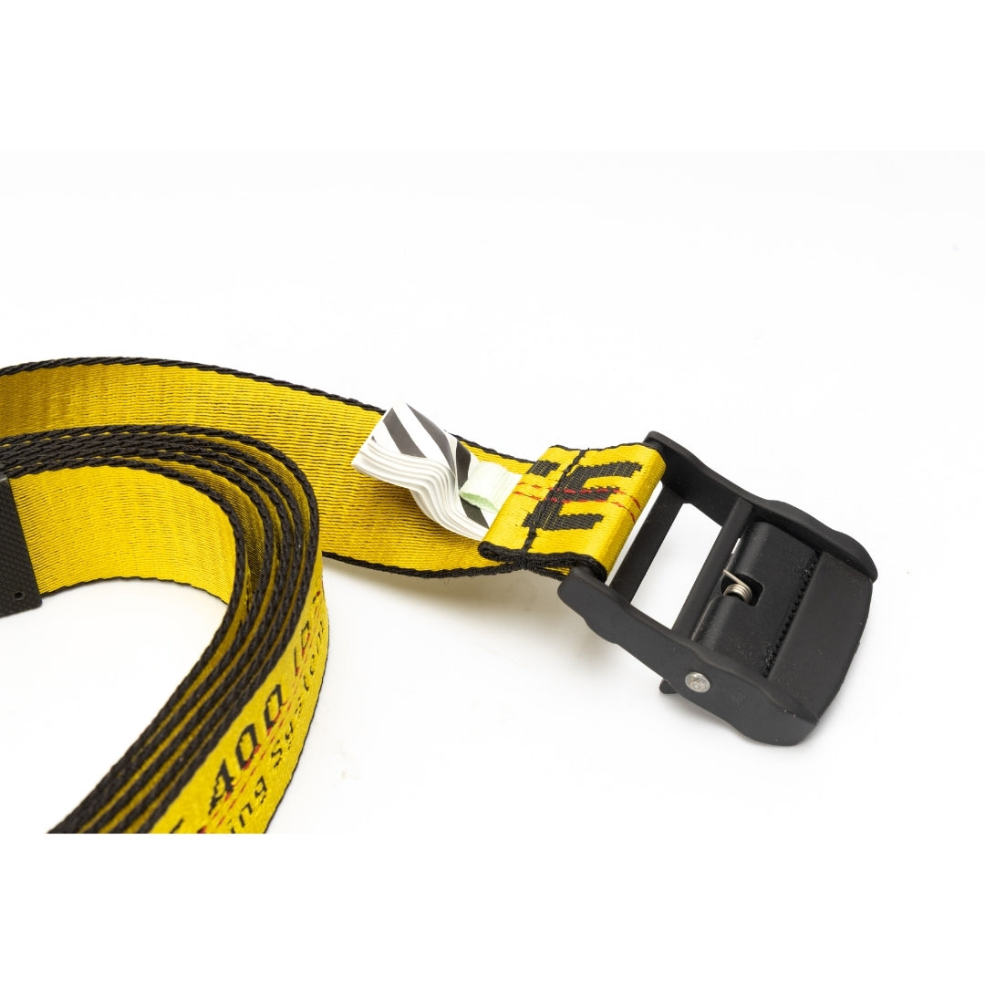 Off White Yellow Industrial Belt