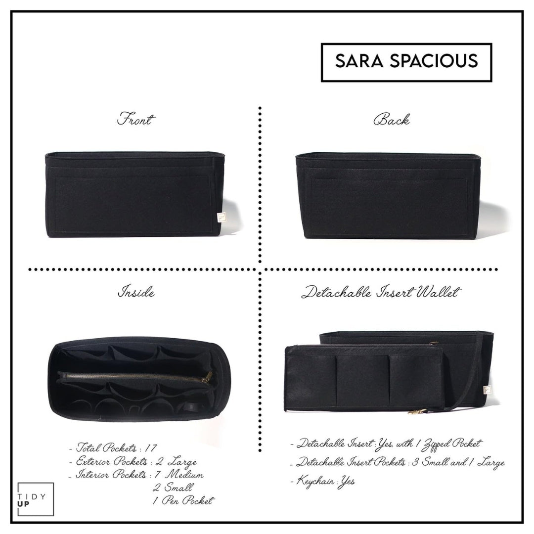 Spacious Bag Organiser - 4 Colours Available