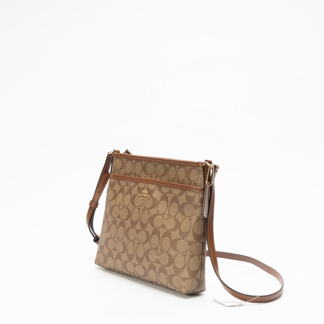 Coach Leather File Messenger Bag