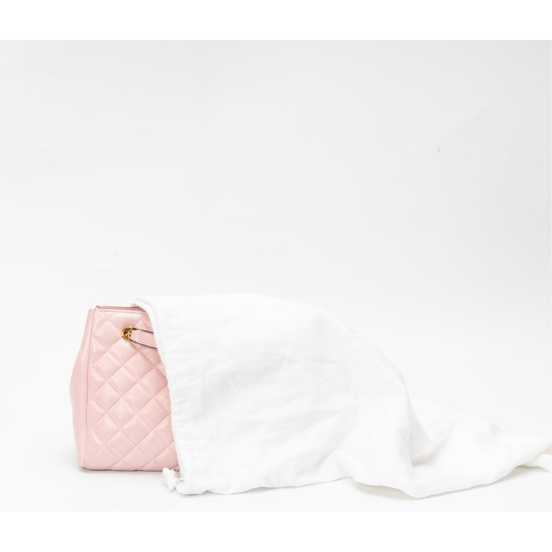 Versace Medusa Quilted Nappa Leather Tote Handbag