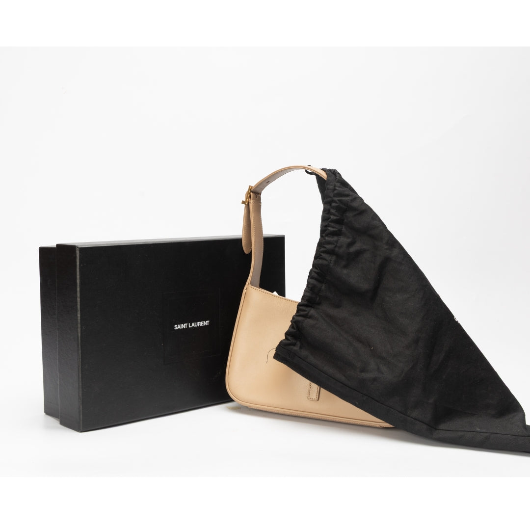 Saint Laurent Large Grained Leather Bag