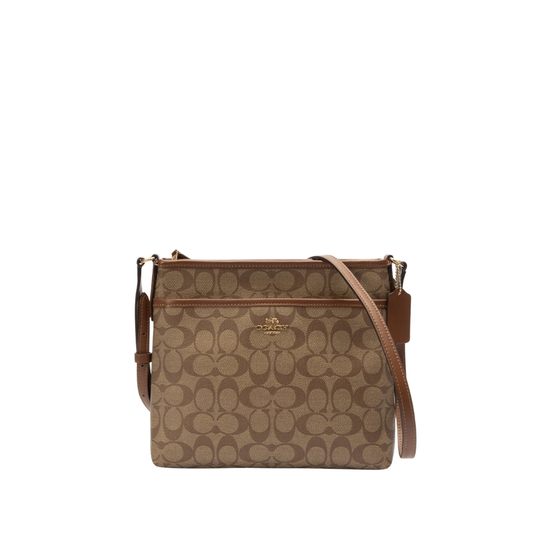 Coach Leather File Messenger Bag
