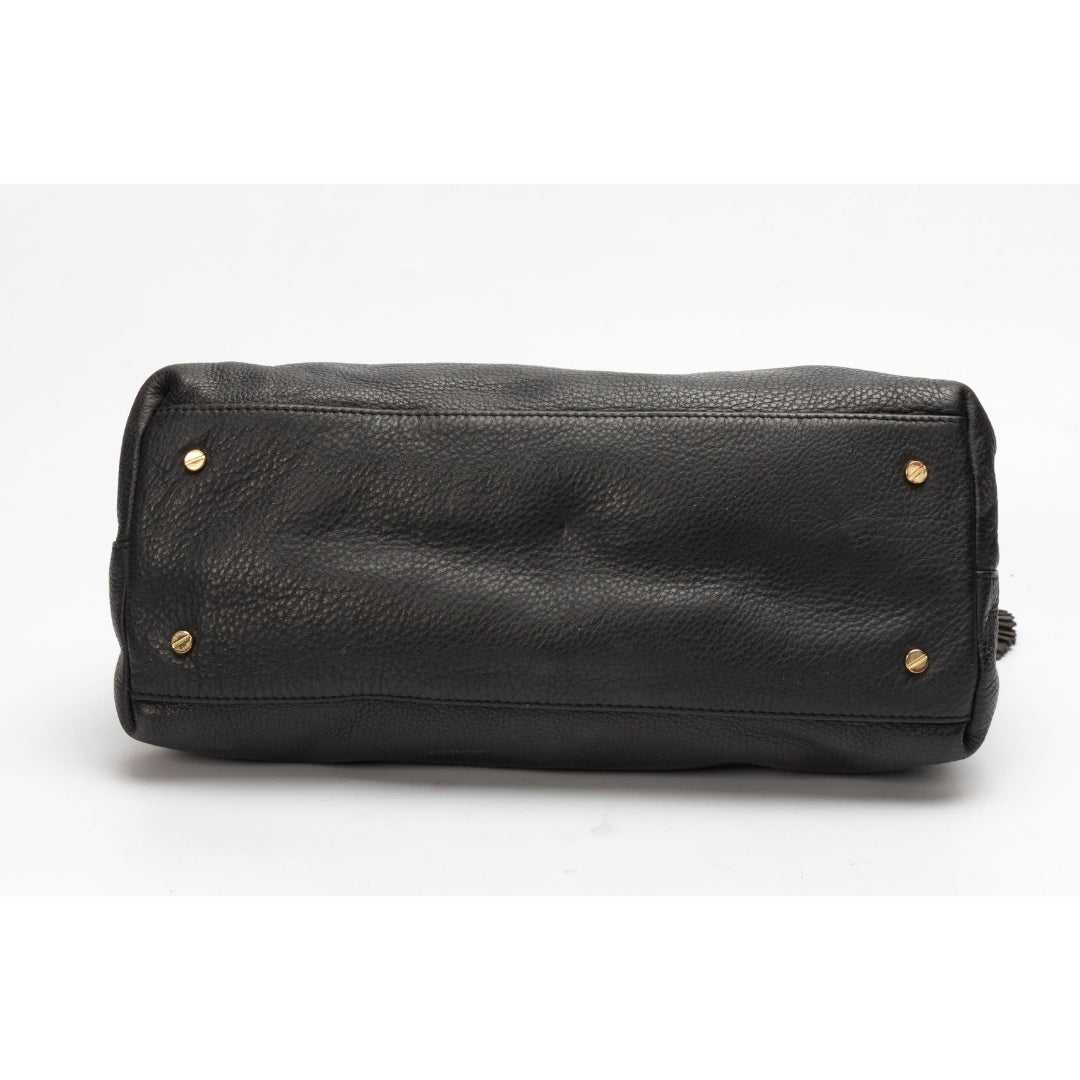 Tory Burch Black Leather Thea Chain Shoulder Bag