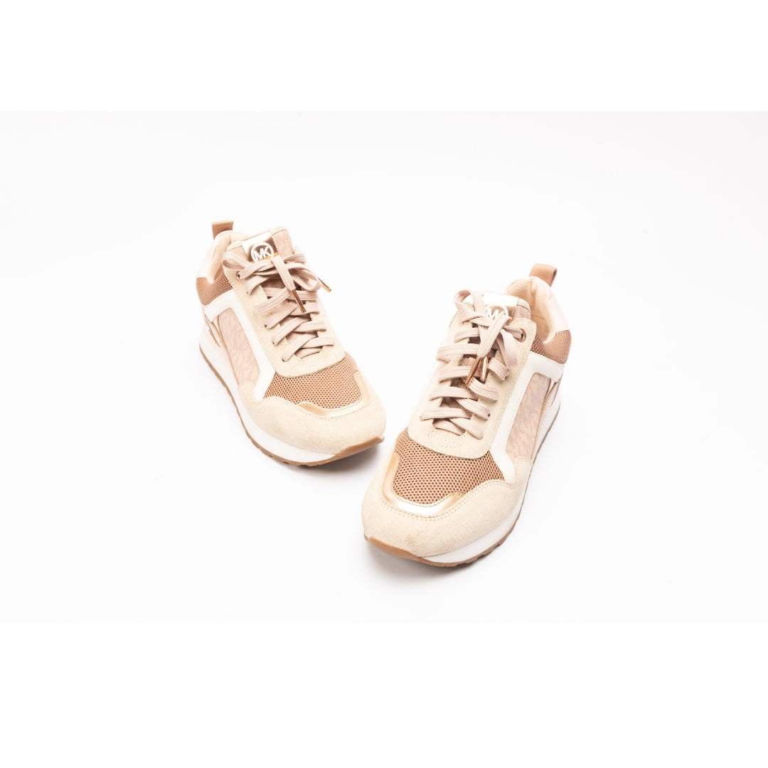 Michael Kors Wilma Suede and Logo Trainer