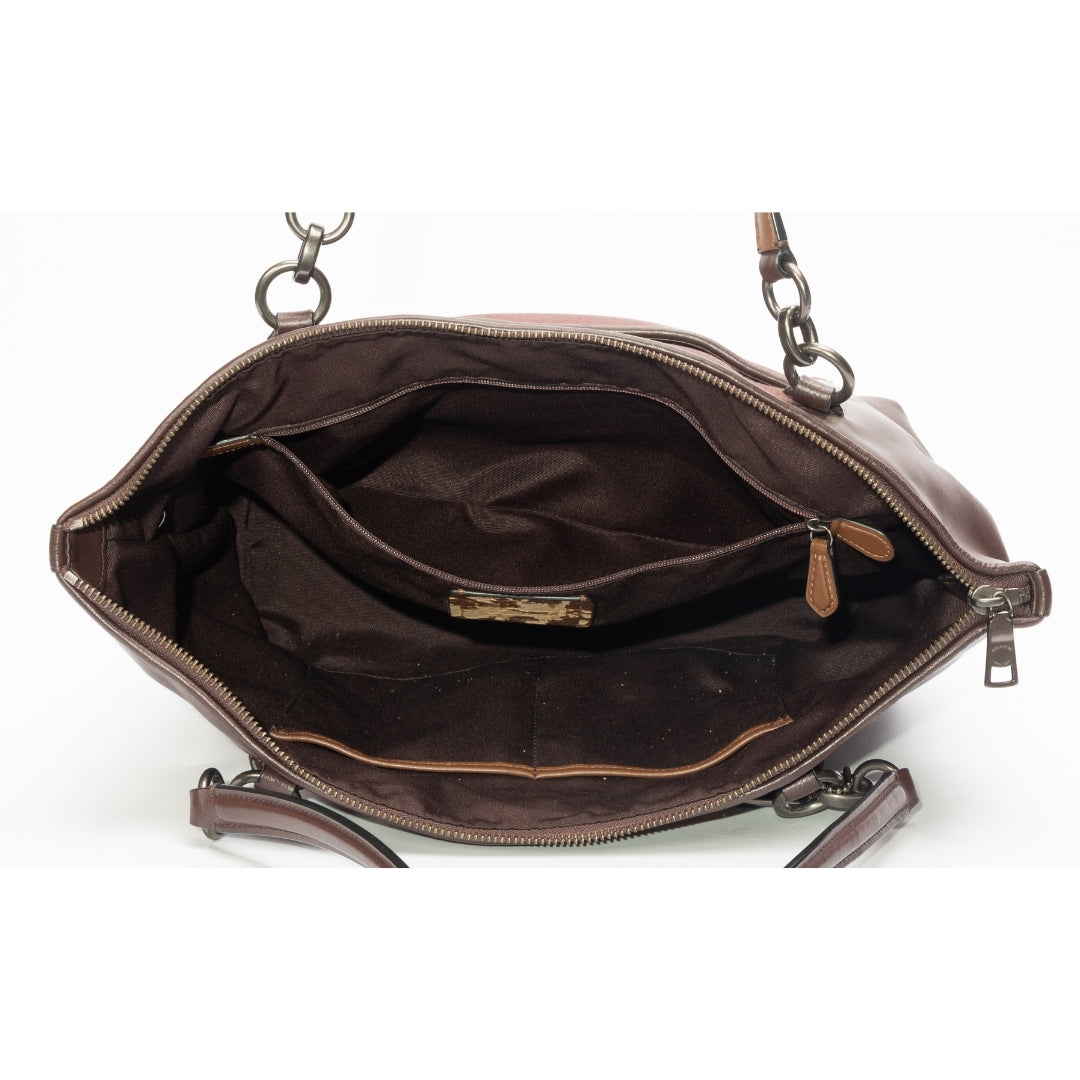 Coach Ava Crossgrain Leather Tote