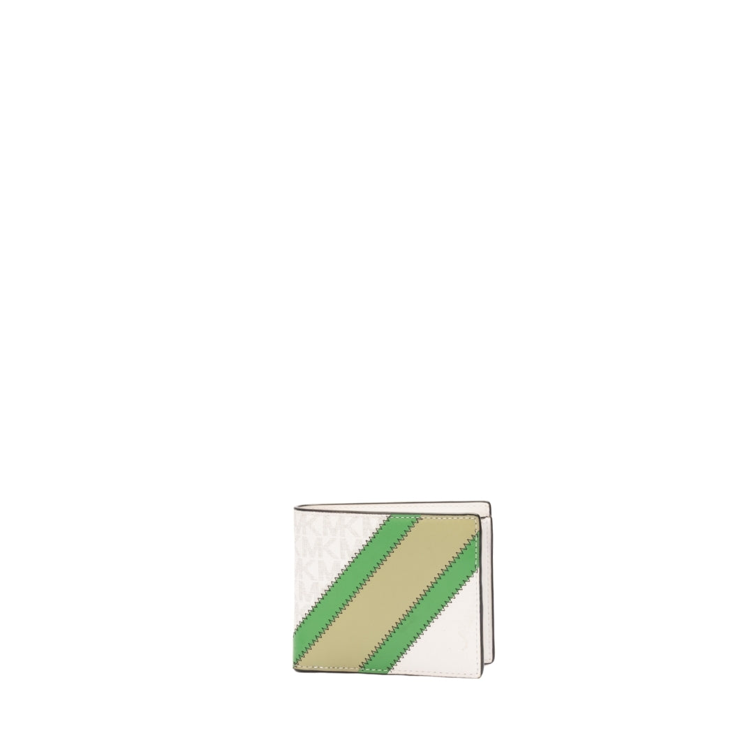 Michael Kors Cooper Logo and Striped Billfold Wallet