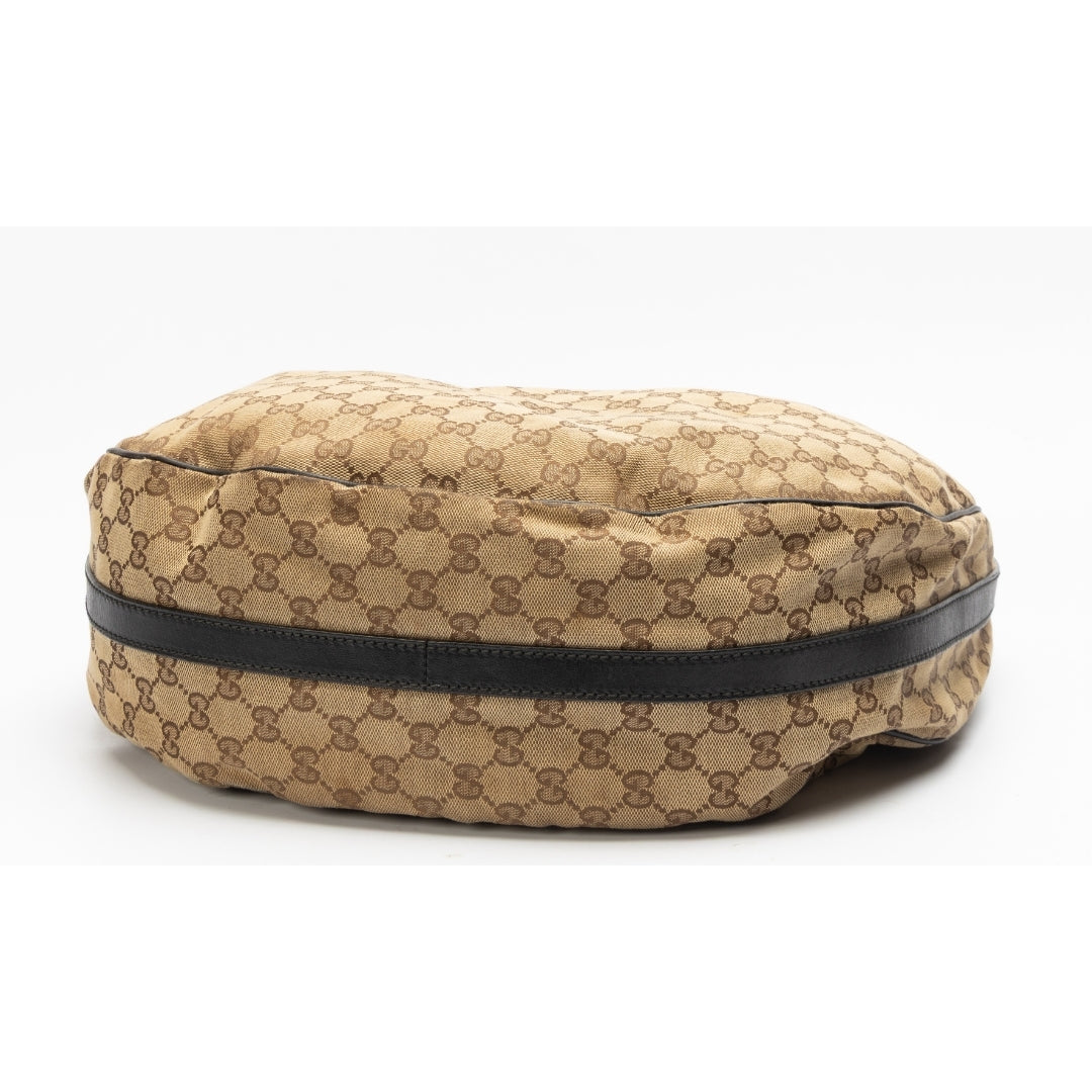 Gucci GG Canvas and Leather Large GG Twins Hobo