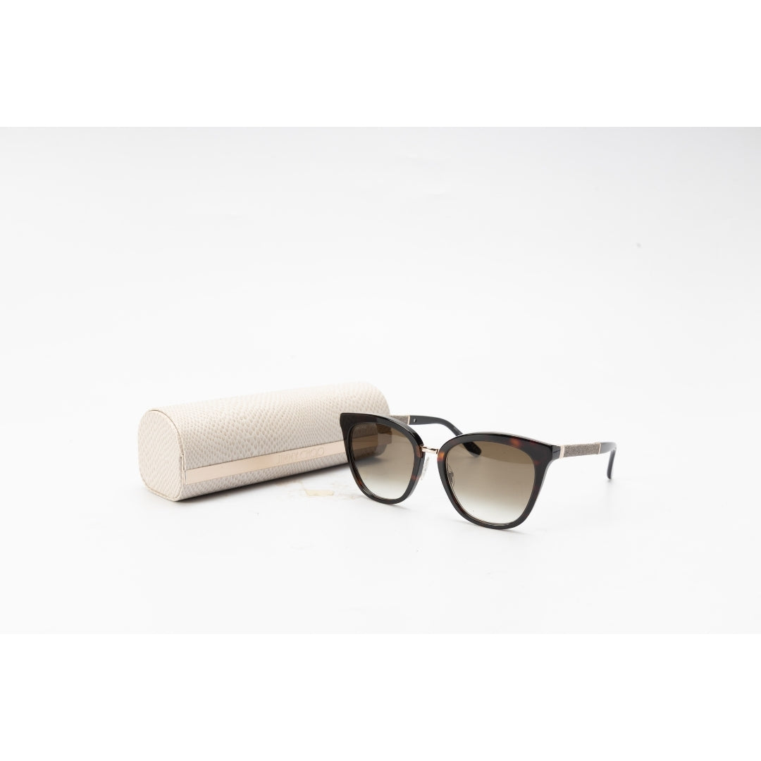 Jimmy Choo Brown Gradient Square Sunglasses
