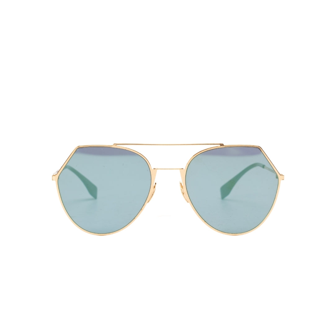 Fendi Metal Geometric Sunglasses