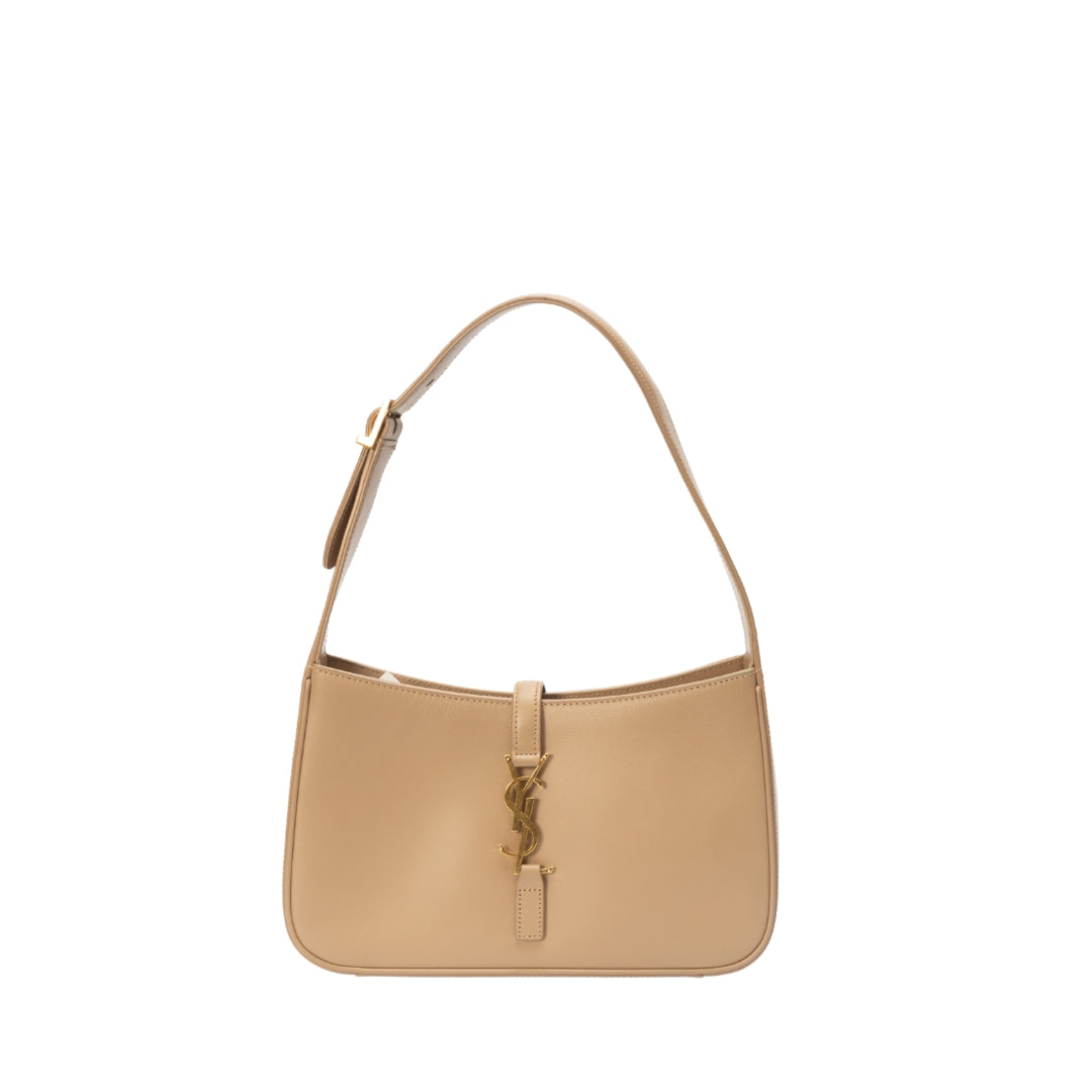 Saint Laurent Large Grained Leather Bag
