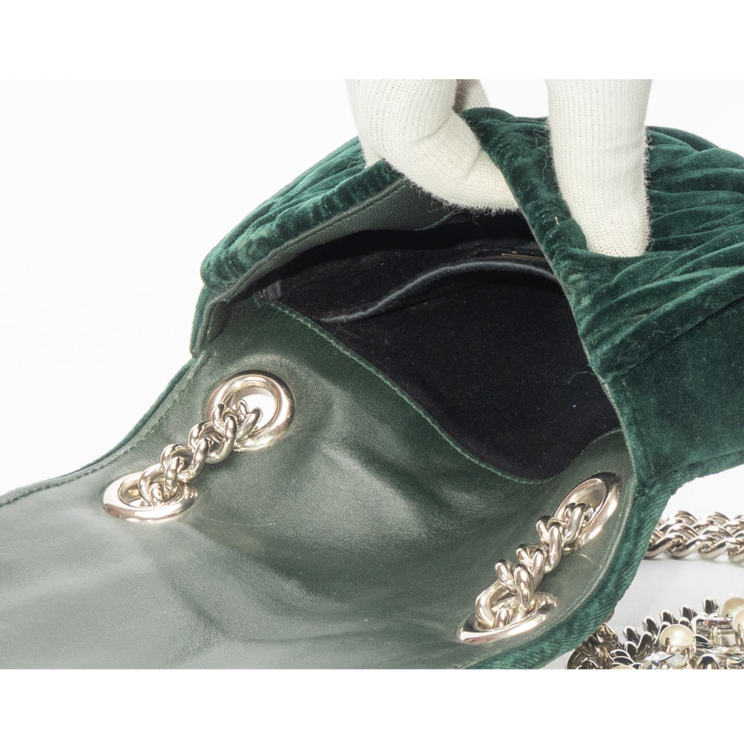 Miu Miu Velvet Matelassé Small Club Shoulder Bag