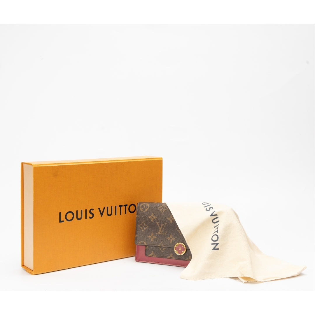 Louis Vuitton Monogram Flore Chain Wallet