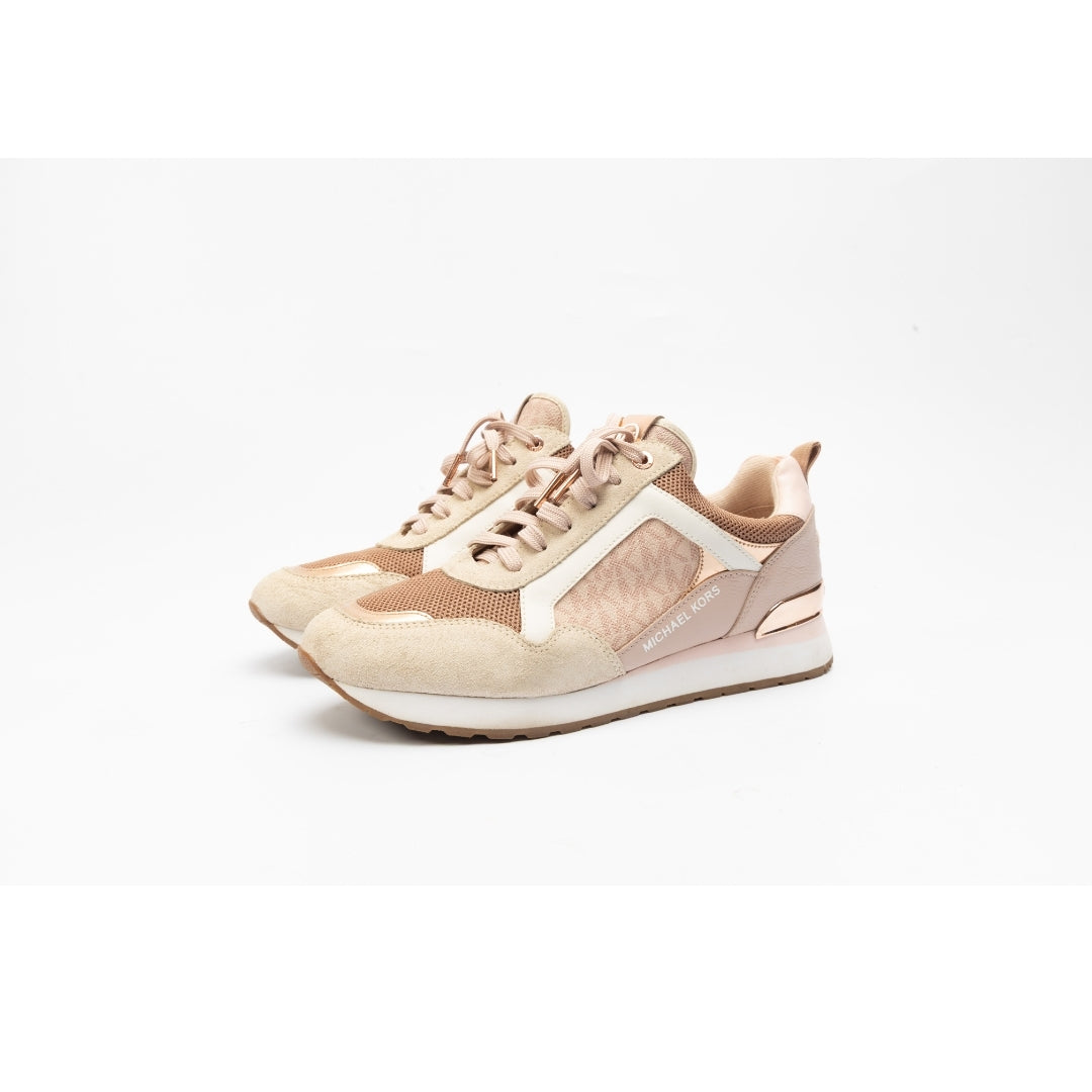 Michael Kors Wilma Suede and Logo Trainer
