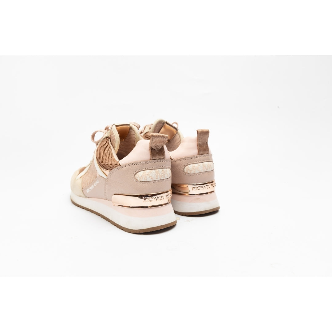Michael Kors Wilma Suede and Logo Trainer