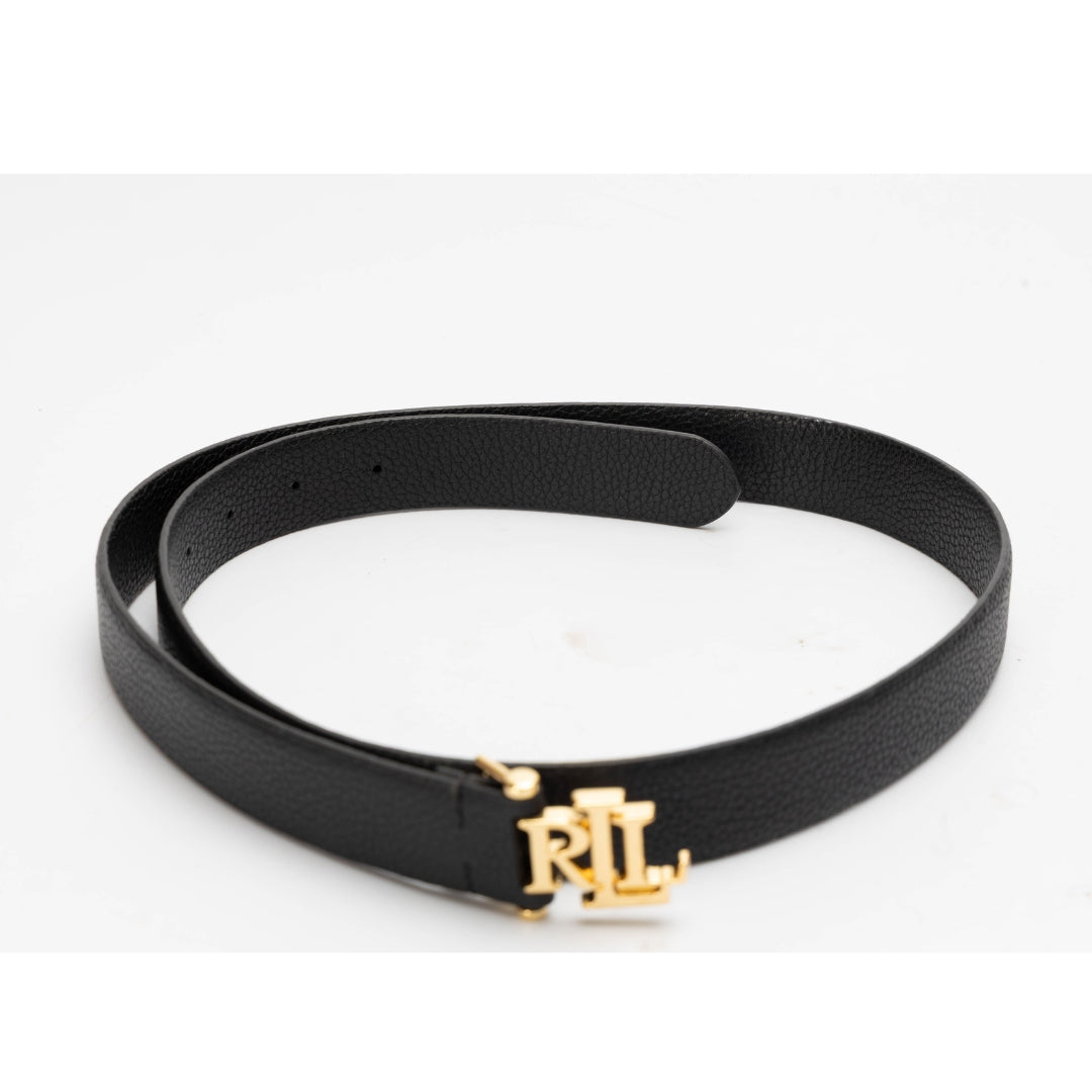 Ralph Lauren Logo Reversible Pebbled Leather Belt