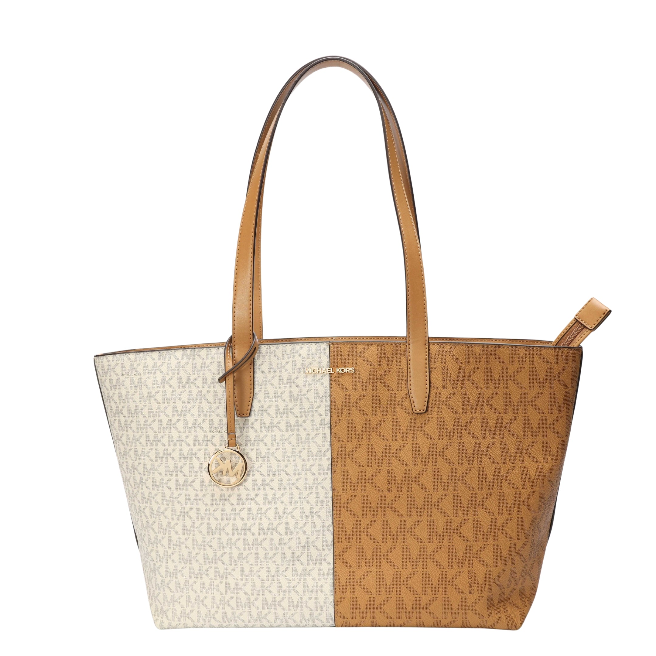 Michael Kors Jet Set Medium Two-Tone Logo Tote