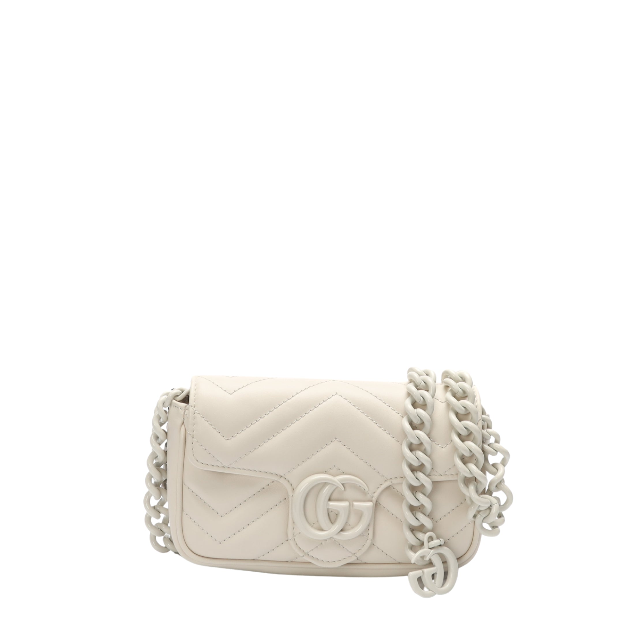 Gucci GG Marmont White Shoulder Bag