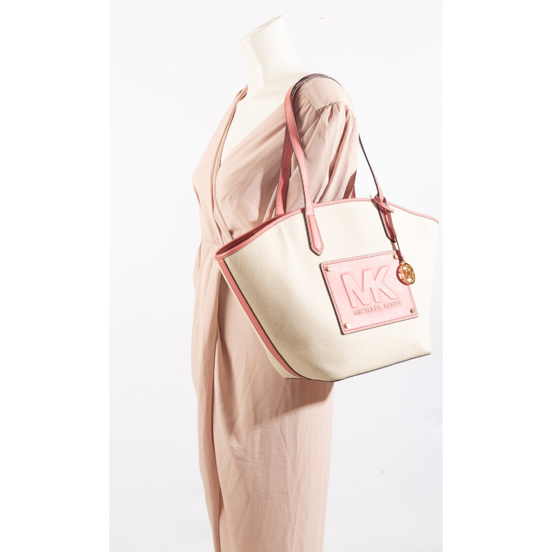 Michael Kors Kimber White/Pink Tote