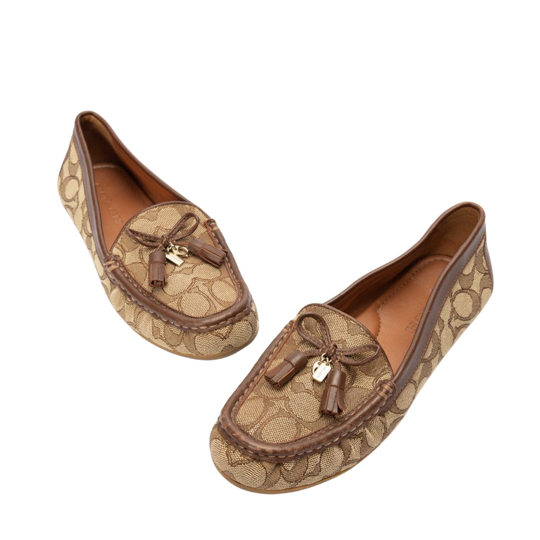 Coach Driver Signature Jacquard Loafers