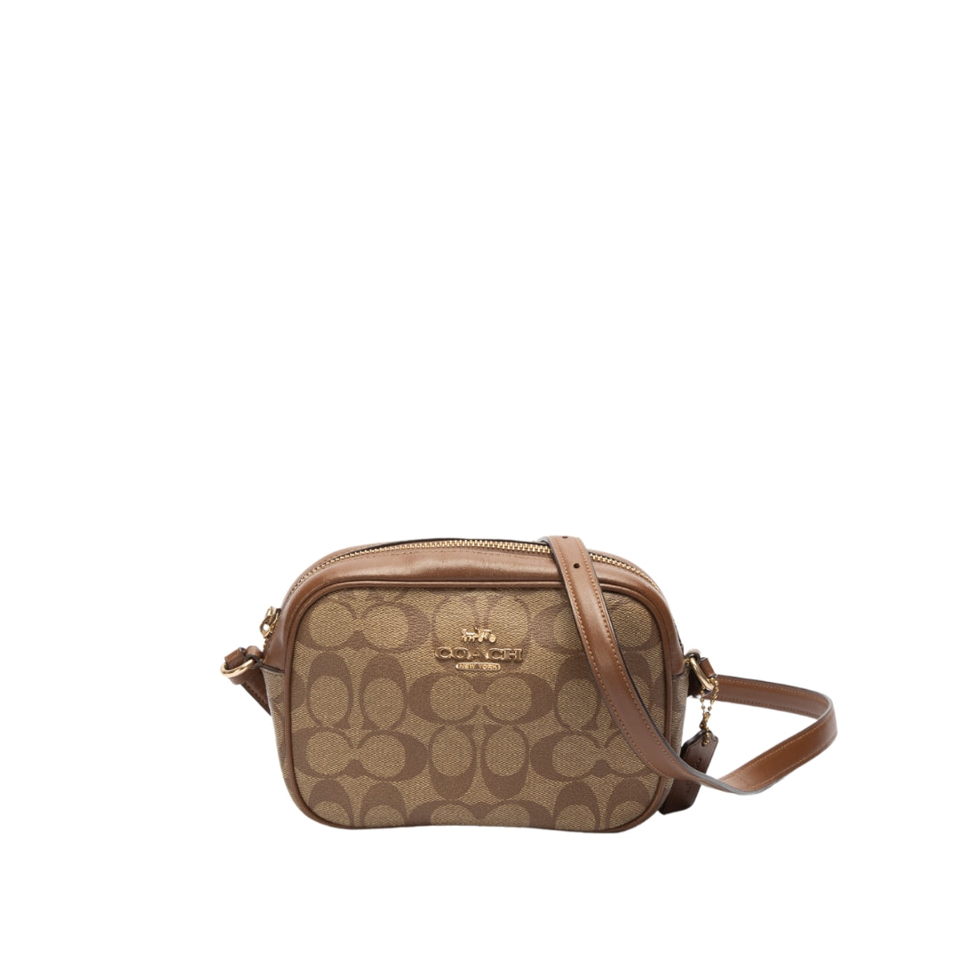 Coach Mini Jamie Signature Canvas Camera Crossbody Bag