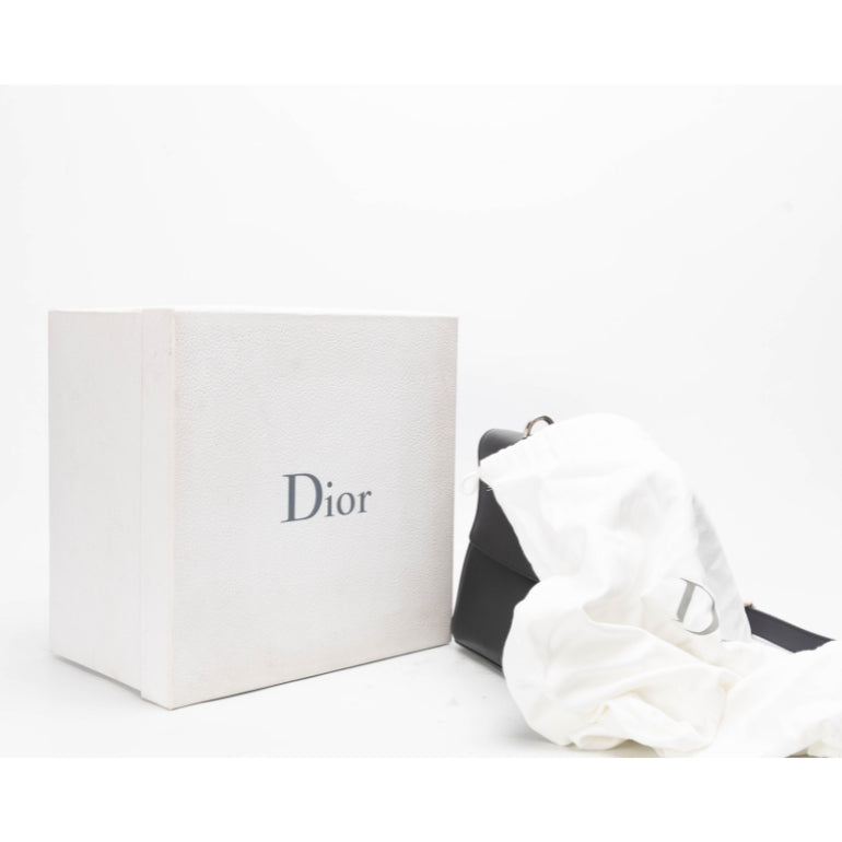 Dior Black Leather Medium Be Dior Flap Bag