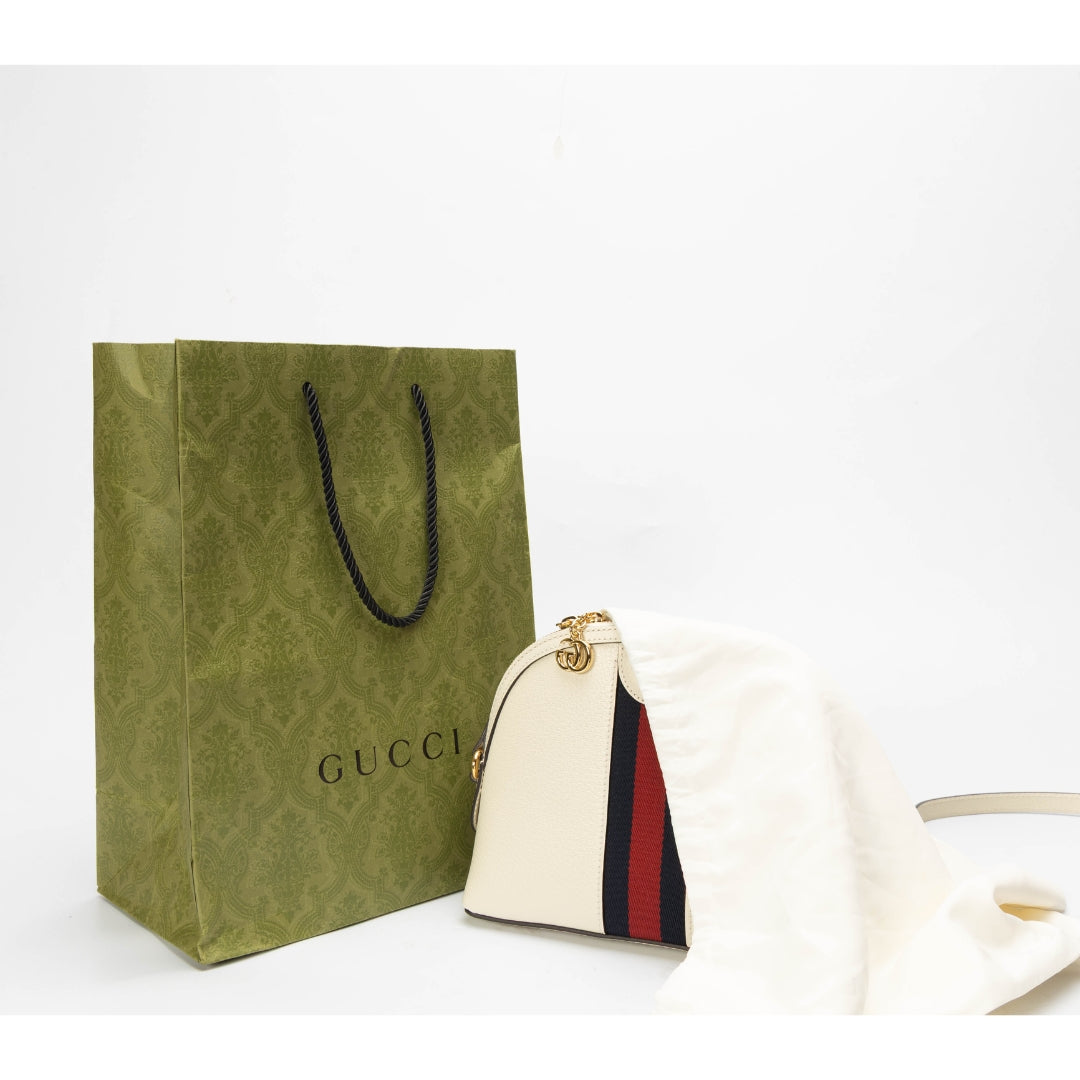 Gucci Off-White Web Ophidia GG Shoulder Bag